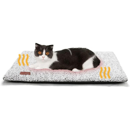 Self-Heating Cat Bed, Self-Heating Cat and Dog Mat, Super Warm Pet Mat Suitable for Indoor and Outdoor Pets, with Removable Cover, Non-Slip Bottom, Washable, Non-Electric
