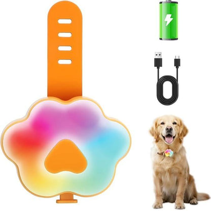 Lekereise LED Dog Collar Light – USB-C Rechargeable, 6 Modes, Waterproof Silicone Safety Collar for Night Walking, Running & Camping