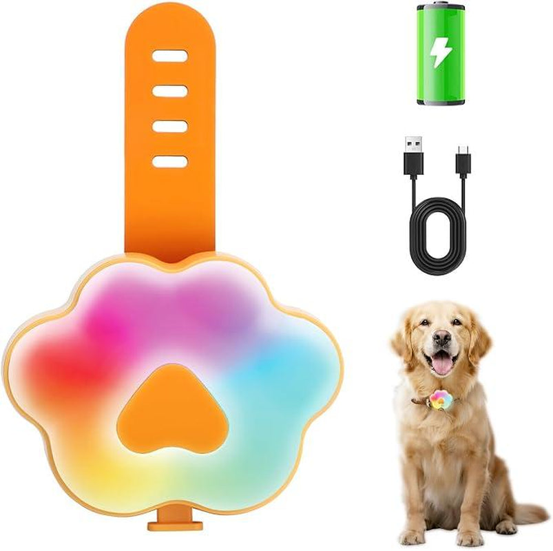 Lekereise LED Dog Collar Light – USB-C Rechargeable, 6 Modes, Waterproof Silicone Safety Collar for Night Walking, Running & Camping