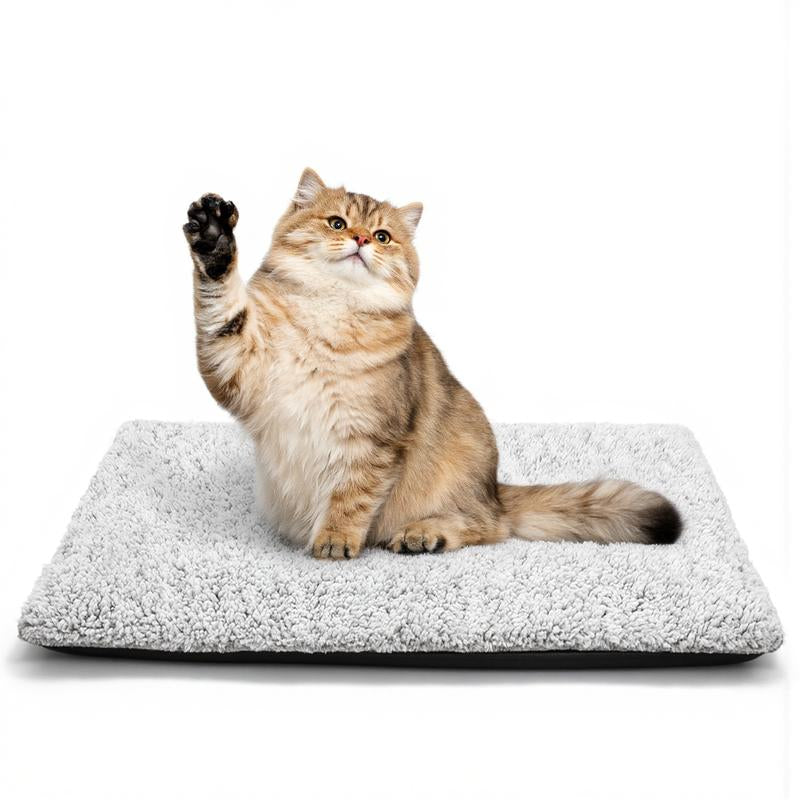 Self-Heating Cat Bed, Self-Heating Cat and Dog Mat, Super Warm Pet Mat Suitable for Indoor and Outdoor Pets, with Removable Cover, Non-Slip Bottom, Washable, Non-Electric
