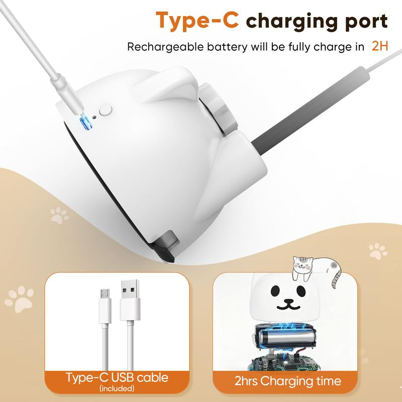 CATPICK Interactive Cat Toys for Indoor Cats Automatic Electric Flying Bird Feather Wand Toy with Automatic Function and Electric Flying Bird for Continuous Entertainment