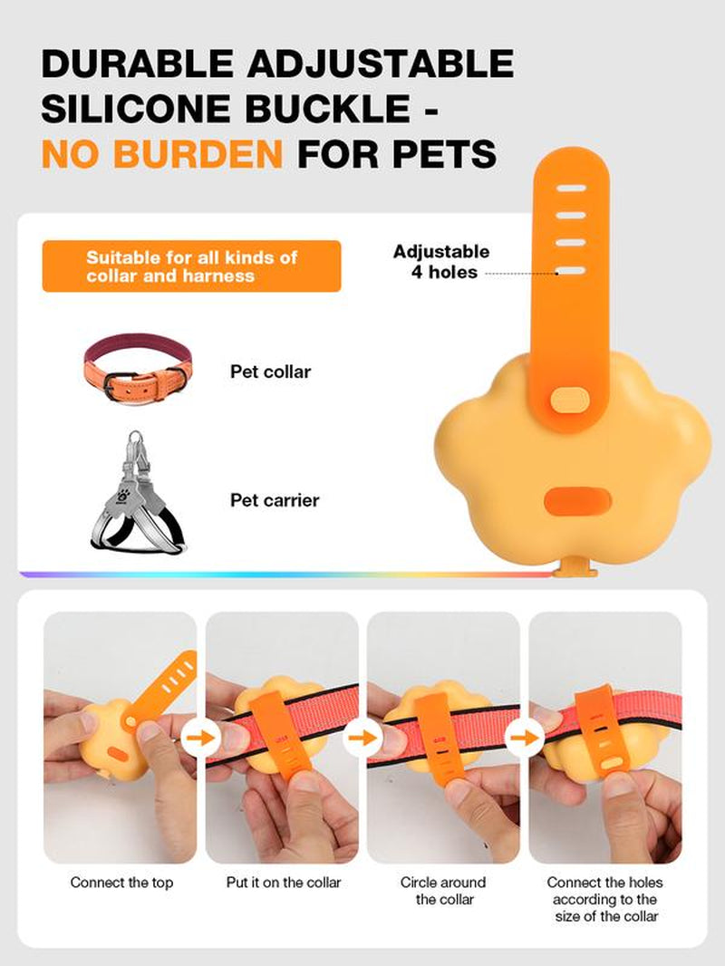 Lekereise LED Dog Collar Light – USB-C Rechargeable, 6 Modes, Waterproof Silicone Safety Collar for Night Walking, Running & Camping